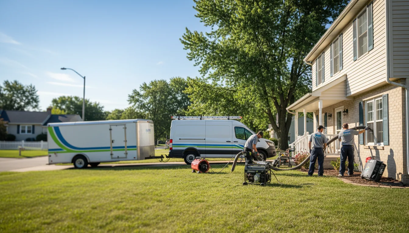 Flooded Basement Restoration And Cleanup With Repair in Great Lakes, IL near me
